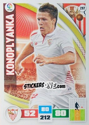 Sticker Konoplyanka - Liga BBVA 2015-2016. Adrenalyn XL n. 297 - Panini
