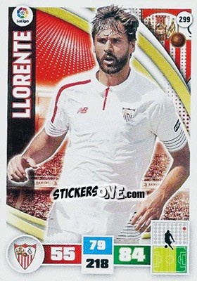 Sticker Fernando Llorente - Liga BBVA 2015-2016. Adrenalyn XL n. 299 - Panini