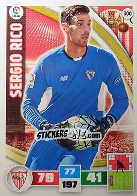 Sticker Sergio Rico - Liga BBVA 2015-2016. Adrenalyn XL n. 300 - Panini