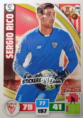 Cromo Sergio Rico - Liga BBVA 2015-2016. Adrenalyn XL - Panini