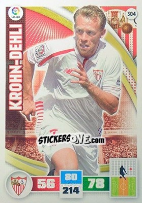 Sticker Krohn-Dehli - Liga BBVA 2015-2016. Adrenalyn XL n. 304 - Panini