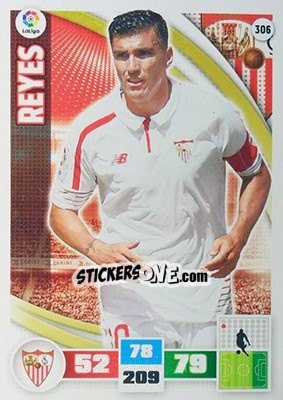Sticker Reyes - Liga BBVA 2015-2016. Adrenalyn XL n. 306 - Panini