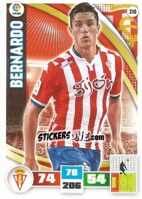 Sticker Bernardo - Liga BBVA 2015-2016. Adrenalyn XL n. 310 - Panini