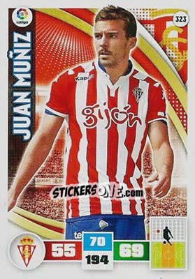 Sticker Juan Muñiz - Liga BBVA 2015-2016. Adrenalyn XL n. 323 - Panini