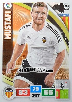Sticker Mustafi - Liga BBVA 2015-2016. Adrenalyn XL n. 328 - Panini