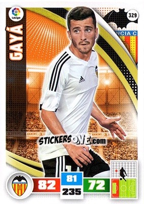 Sticker Gayá - Liga BBVA 2015-2016. Adrenalyn XL n. 329 - Panini