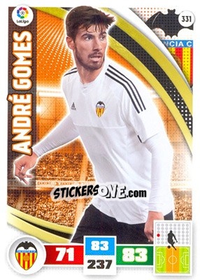 Sticker André Gomes - Liga BBVA 2015-2016. Adrenalyn XL n. 331 - Panini
