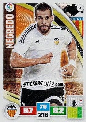 Sticker Negredo - Liga BBVA 2015-2016. Adrenalyn XL n. 341 - Panini