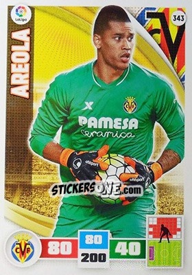 Sticker Areola - Liga BBVA 2015-2016. Adrenalyn XL n. 343 - Panini