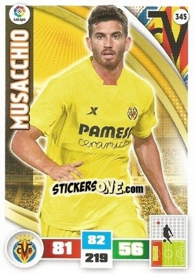 Sticker Musacchio - Liga BBVA 2015-2016. Adrenalyn XL n. 345 - Panini