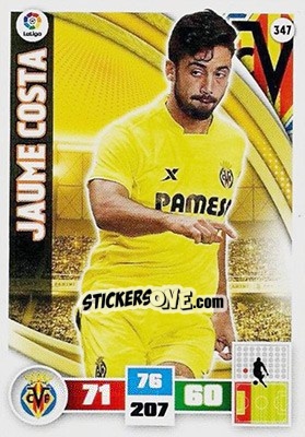 Sticker Jaume Costa - Liga BBVA 2015-2016. Adrenalyn XL n. 347 - Panini