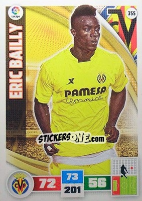 Sticker Eric Bailly - Liga BBVA 2015-2016. Adrenalyn XL n. 355 - Panini