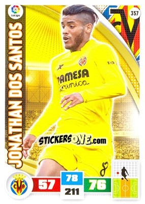Sticker Jonathan dos Santos - Liga BBVA 2015-2016. Adrenalyn XL - Panini