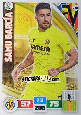Figurina Samu García - Liga BBVA 2015-2016. Adrenalyn XL n. 358 - Panini