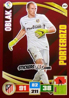 Sticker Oblak - Liga BBVA 2015-2016. Adrenalyn XL n. 362 - Panini