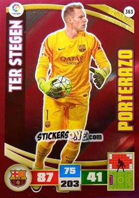 Cromo Ter Stegen - Liga BBVA 2015-2016. Adrenalyn XL n. 363 - Panini