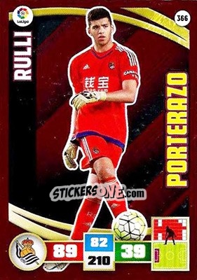 Cromo Rulli - Liga BBVA 2015-2016. Adrenalyn XL n. 366 - Panini
