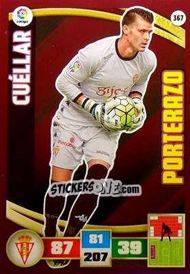 Sticker Cuéllar - Liga BBVA 2015-2016. Adrenalyn XL n. 367 - Panini