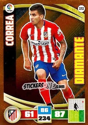 Sticker Angel Correa - Liga BBVA 2015-2016. Adrenalyn XL n. 372 - Panini