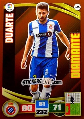 Sticker Duarte - Liga BBVA 2015-2016. Adrenalyn XL n. 375 - Panini
