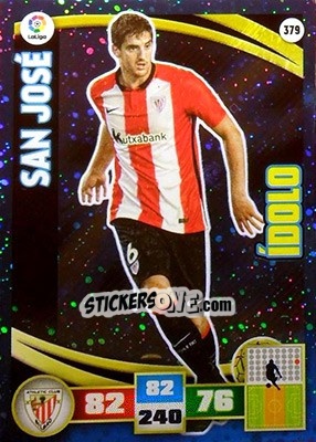 Sticker San José - Liga BBVA 2015-2016. Adrenalyn XL n. 379 - Panini