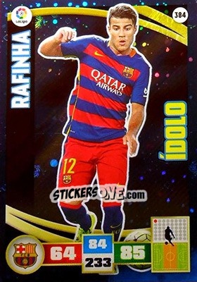 Sticker Rafinha - Liga BBVA 2015-2016. Adrenalyn XL n. 384 - Panini