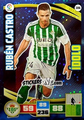 Sticker Rubén Castro - Liga BBVA 2015-2016. Adrenalyn XL n. 386 - Panini