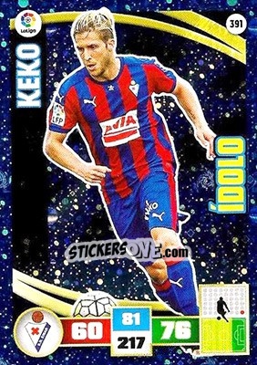 Sticker Keko - Liga BBVA 2015-2016. Adrenalyn XL n. 391 - Panini