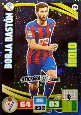 Sticker Borja Bastón - Liga BBVA 2015-2016. Adrenalyn XL n. 392 - Panini