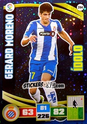 Sticker Gerard Moreno - Liga BBVA 2015-2016. Adrenalyn XL n. 394 - Panini