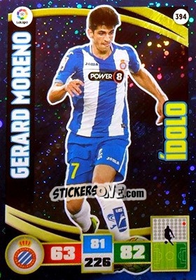 Cromo Gerard Moreno - Liga BBVA 2015-2016. Adrenalyn XL - Panini