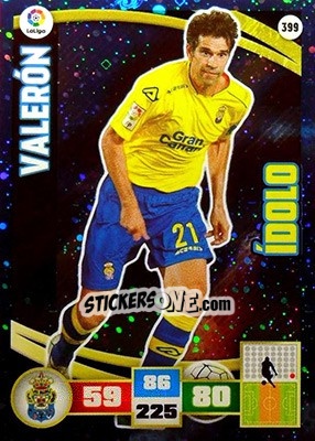 Sticker Valerón - Liga BBVA 2015-2016. Adrenalyn XL n. 399 - Panini