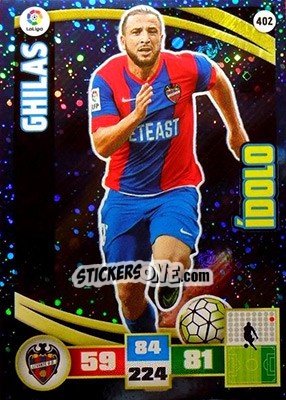 Sticker Ghilas - Liga BBVA 2015-2016. Adrenalyn XL n. 402 - Panini