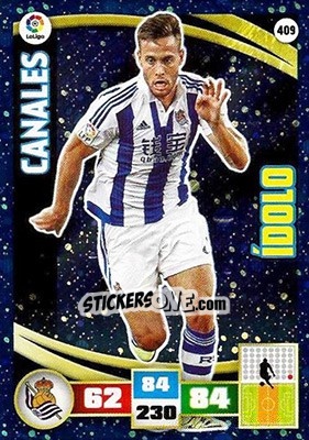 Sticker Canales - Liga BBVA 2015-2016. Adrenalyn XL n. 409 - Panini