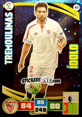 Cromo Benoît Tremoulinas - Liga BBVA 2015-2016. Adrenalyn XL n. 411 - Panini