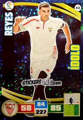 Sticker Jose Antonio Reyes - Liga BBVA 2015-2016. Adrenalyn XL n. 412 - Panini