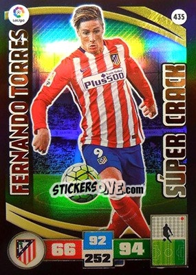 Sticker Fernando Torres - Liga BBVA 2015-2016. Adrenalyn XL n. 435 - Panini