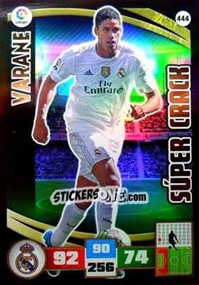 Sticker Varane - Liga BBVA 2015-2016. Adrenalyn XL n. 444 - Panini