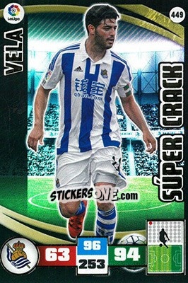 Sticker Carlos Vela - Liga BBVA 2015-2016. Adrenalyn XL n. 449 - Panini