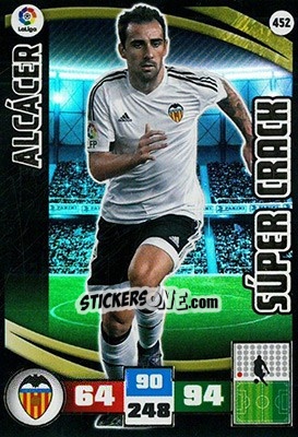 Sticker Alcácer - Liga BBVA 2015-2016. Adrenalyn XL n. 452 - Panini
