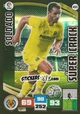 Sticker Soldado - Liga BBVA 2015-2016. Adrenalyn XL n. 453 - Panini