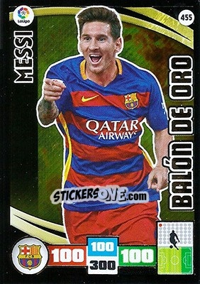Sticker Messi - Liga BBVA 2015-2016. Adrenalyn XL n. 455 - Panini