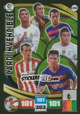 Figurina Card invencible - Liga BBVA 2015-2016. Adrenalyn XL n. 458 - Panini
