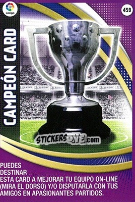 Sticker Campeón card - Liga BBVA 2015-2016. Adrenalyn XL n. 459 - Panini
