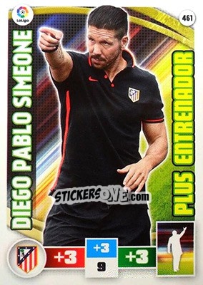 Sticker Diego Pablo Simeone - Liga BBVA 2015-2016. Adrenalyn XL n. 461 - Panini