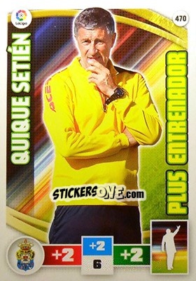 Sticker Quique Setién - Liga BBVA 2015-2016. Adrenalyn XL n. 470 - Panini