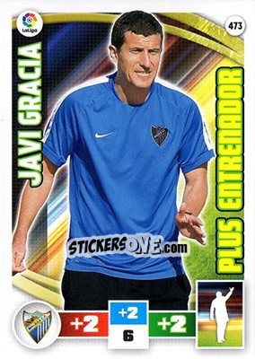 Sticker Javi Gracia - Liga BBVA 2015-2016. Adrenalyn XL n. 473 - Panini