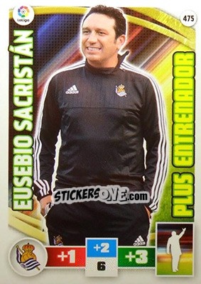 Sticker Eusebio Sacristán - Liga BBVA 2015-2016. Adrenalyn XL n. 475 - Panini