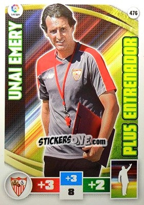 Sticker Unai Emery - Liga BBVA 2015-2016. Adrenalyn XL n. 476 - Panini