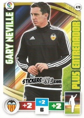 Figurina Gary Neville - Liga BBVA 2015-2016. Adrenalyn XL - Panini